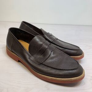 Brooks Brothers Brown Leather Wearlight Penny Loafers Shoes Size 11 Italy Made